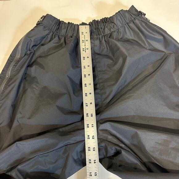 Columbia Men’s Black Snow Pants Large Full Zip Sides No Pockets Winter Gear - Picture 8 of 9